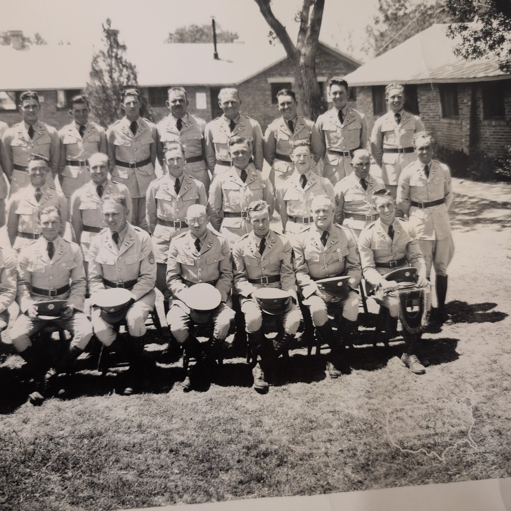 1937 Vtg Fort Bliss Texas US Army Company B Panoramic Photo 82nd Reg 2nd Btn - Picture 10 of 15